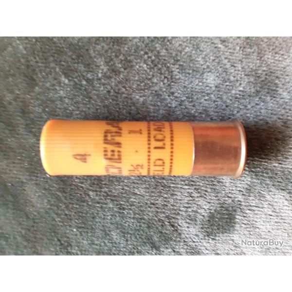 une cartouche FEDERAL  20 /70 mm  plastique no 4