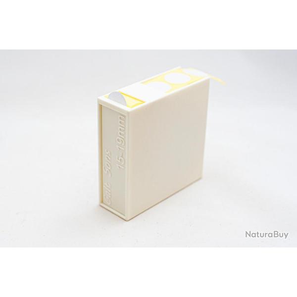 D�vidoir (blanc) pastilles autocollantes 19mm