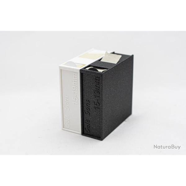 Lot de 2 D�vidoirs (blanc et noir) pastilles autocollantes 19mm