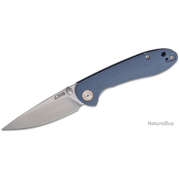 Couteau CJRB Small Feldspar Blue/Gray Lame Acier D2 Manche G10 LinerLock Clip J1912SGYC
