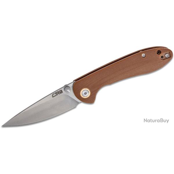 Couteau CJRB Small Feldspar Brown Lame Acier D2 Manche G10 LinerLock Clip J1912SBNC