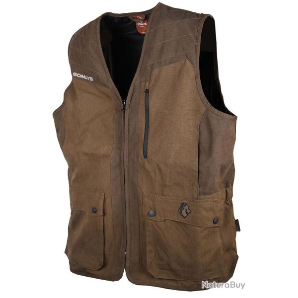 Gilet Somlys Classy bicolore marron 277 Marron Marron