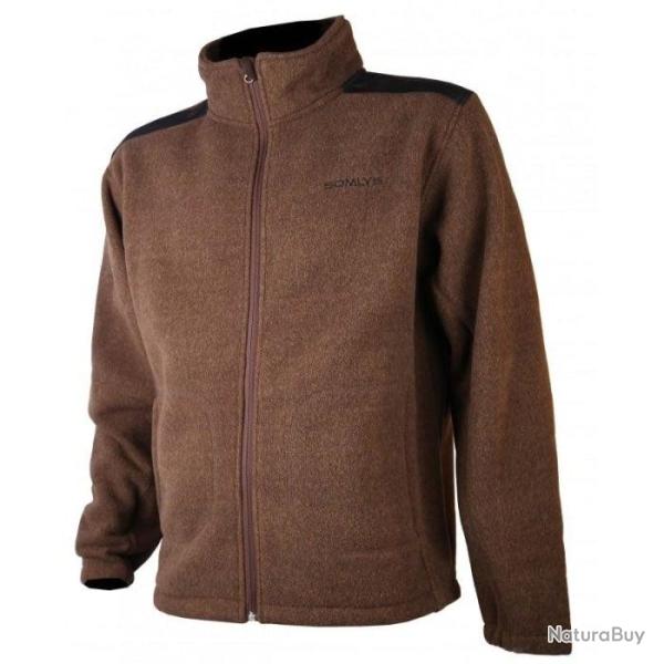 Veste de chasse polaire Somlys Sherpa Fin de srie Marron