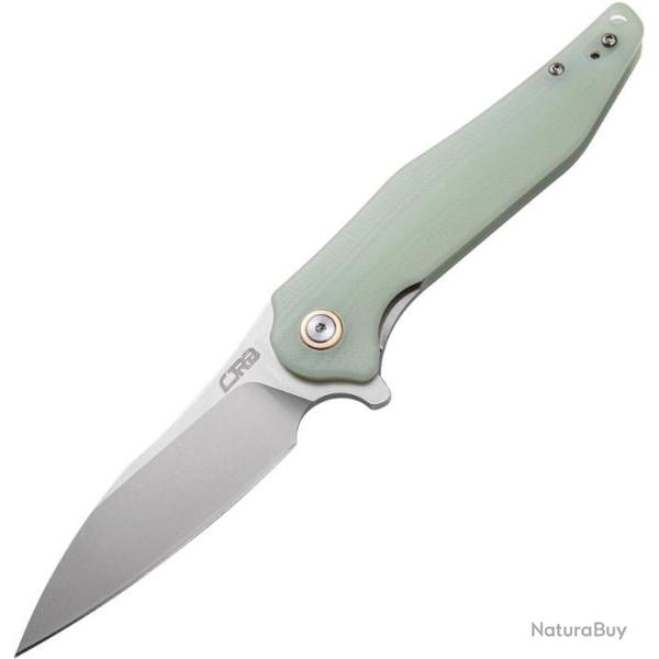 Couteau CJRB Agave Jade Lame Acier D2 Manche G10 Linerlock Clip J1911NTG