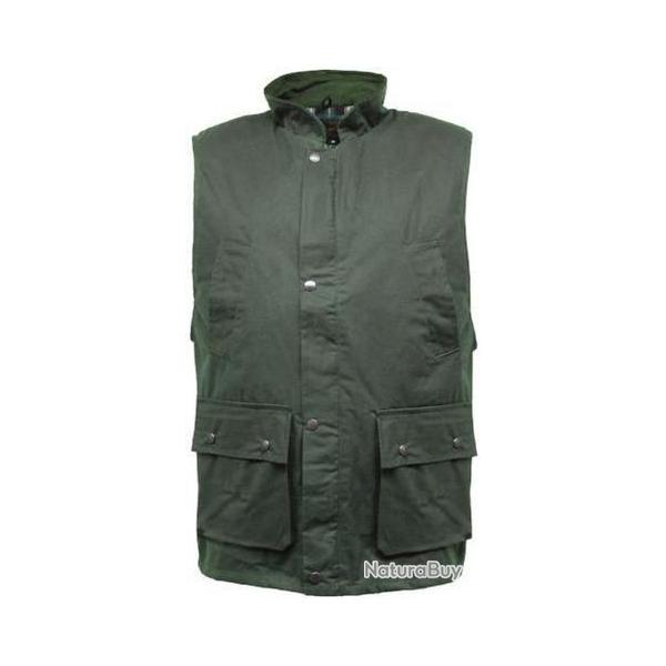 Gilet Huil� Vert olive