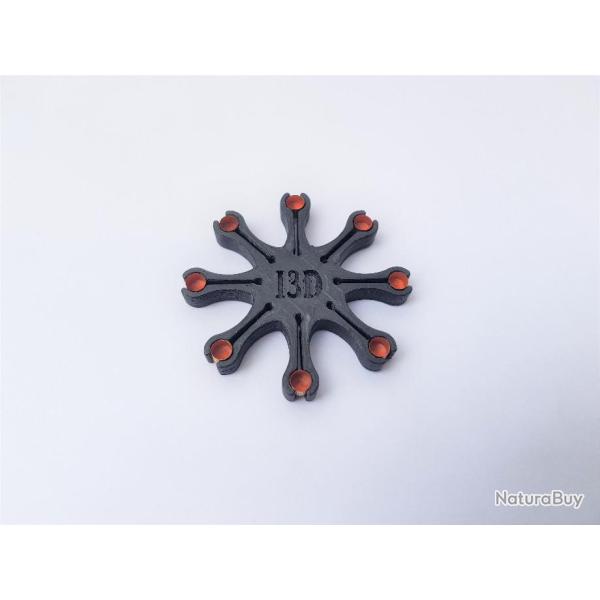 Etoile porte amorces 8 branches pour revolver poudre noire (Noire)