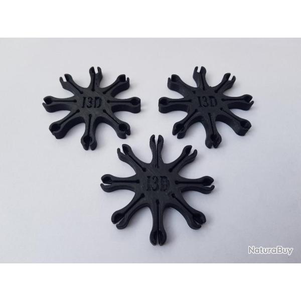 3 Etoiles porte amorces 8 branches pour revolver poudre noire