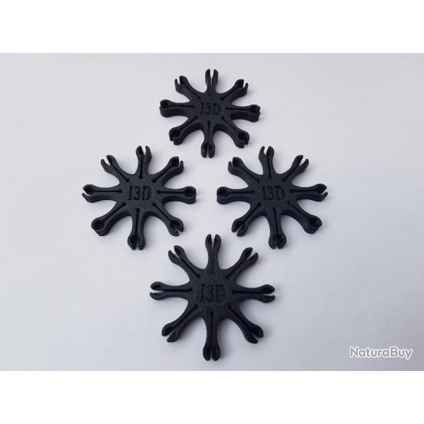 4 Etoiles porte amorces 8 branches pour revolver poudre noire