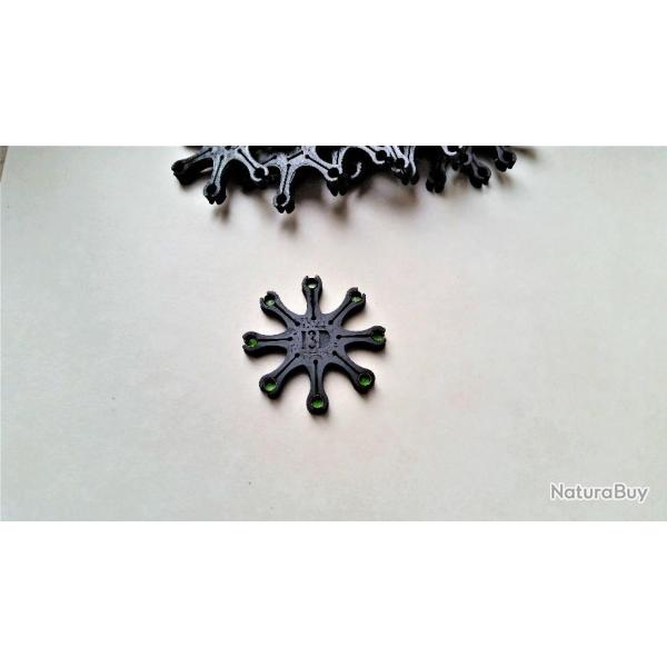 Etoile porte amorces 8 branches pour revolver poudre noire