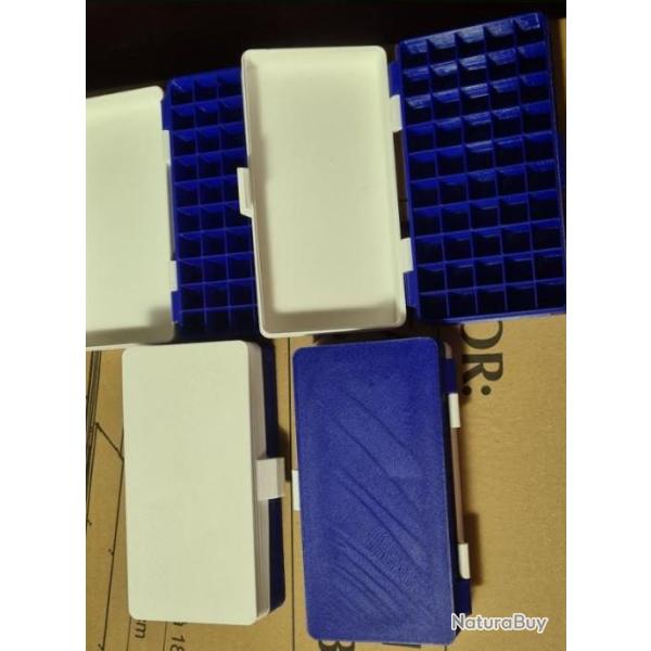 Boite de Rangement par 50 pour 45 ACP � couvercle, couleurs aux choix (pack de 10) - I3D