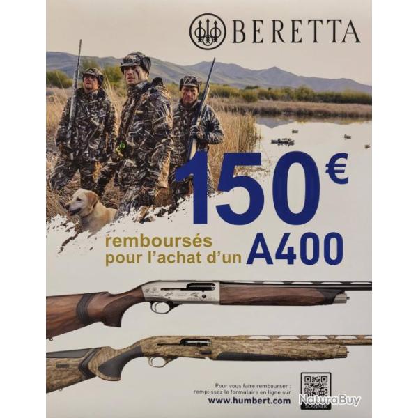 FUSIL AUTO A400 UPLAND BOIS 20/76 71 OCHP STEELIUM BARREL