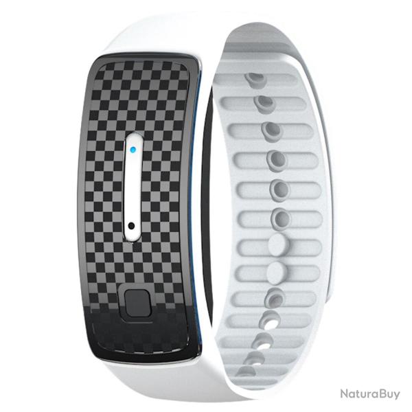 Bracelet Ultrasons Anti Moustiques Insectes, Couleur: Blanc