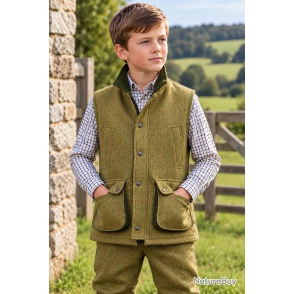 Gilet Tweed enfant unisex