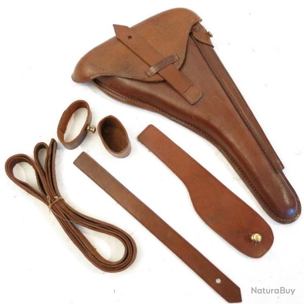 Set tui cuir P08 Luger artillerie