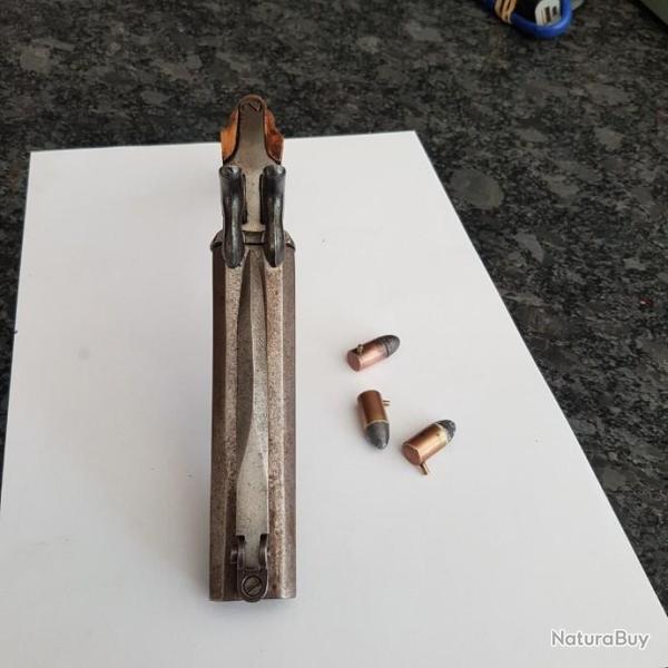 pistolet  venerie a broche  juxtapos� en 9mm  baionnette vers 1840