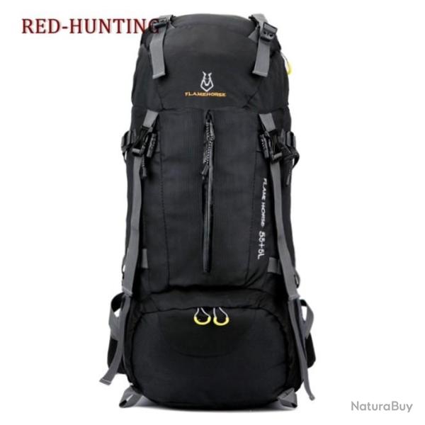 Sac a Dos TREKKING 60L Couleur NOIR LIVRAISON GRATUITE !!