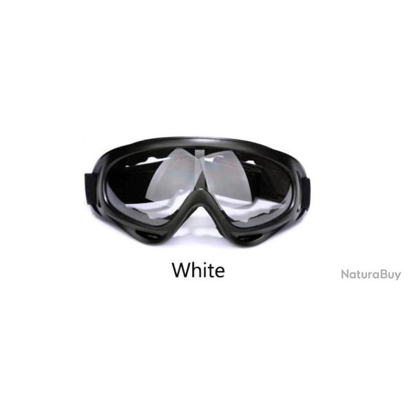 Lunettes de Protection Masque Sport Bricolage S�curit� Anti-UV UV 400 CE Transparent