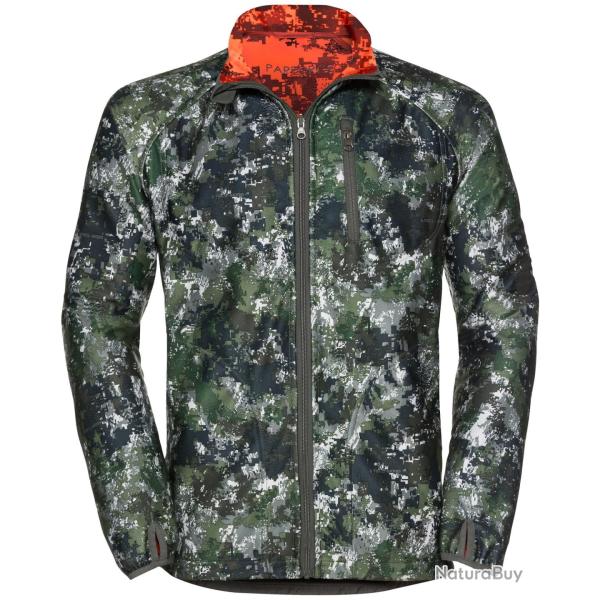 Veste polaire r�versible Tecl-Wood� fluo (Couleur: Olive/orange fluo, Taille: M)