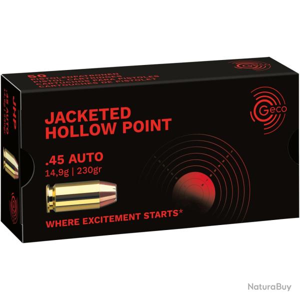 Geco .45ACP HP 230grs. (Calibre: .45 ACP)