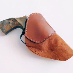 VALENTIN GANCH HOLSTER AVEC CLIP POUR UN PETIT REVOLVER CANON DE 2.5 POUCES