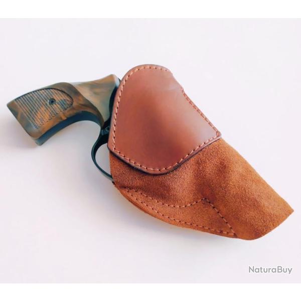 VALENTIN GANCH HOLSTER AVEC CLIP POUR UN PETIT REVOLVER CANON DE 2.5 POUCES