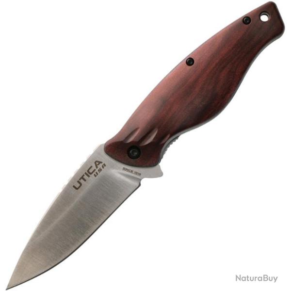 Couteau Utica Mountain Timber III Lame Acier 8Cr13MoV Manche ABS Ball Bearing UTK911011CP