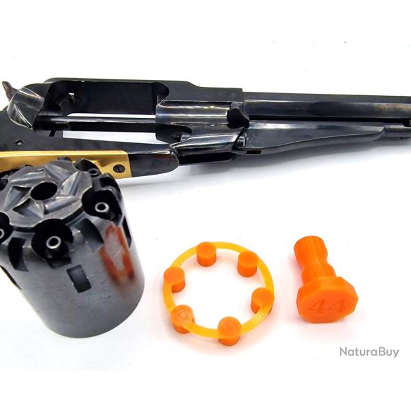 Bouchon et prot�ge barillet de mise en s�curit� Remington 1858 Calibre 44 Poudre Noire