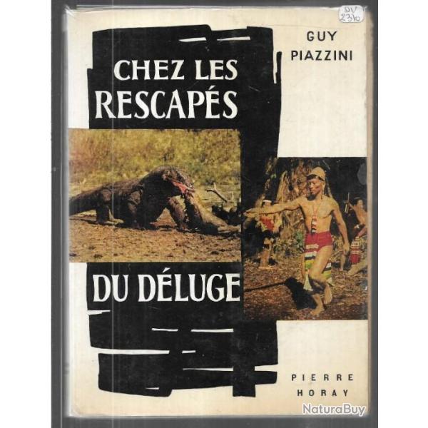 chez les rescap�s du d�luge de guy piazzini , iles de la sonde , varans