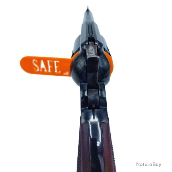 Prot�ge chemin�es de mise en s�curit� avec languette Remington 1858 calibre 44 poudre noire