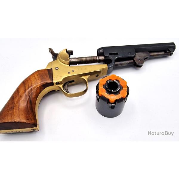 Prot�ge chemin�es Orange, Colt 1860 calibre 36 poudre noire