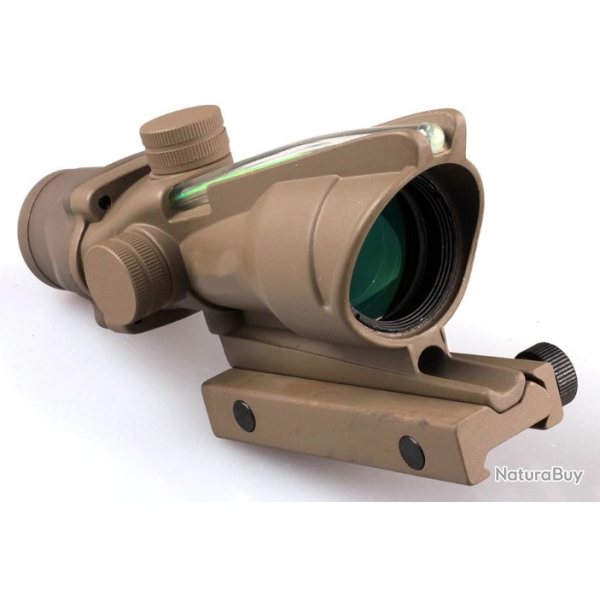 Type ACOG - Optique tactique vue 4x32 r�el Fibre optique (vert)