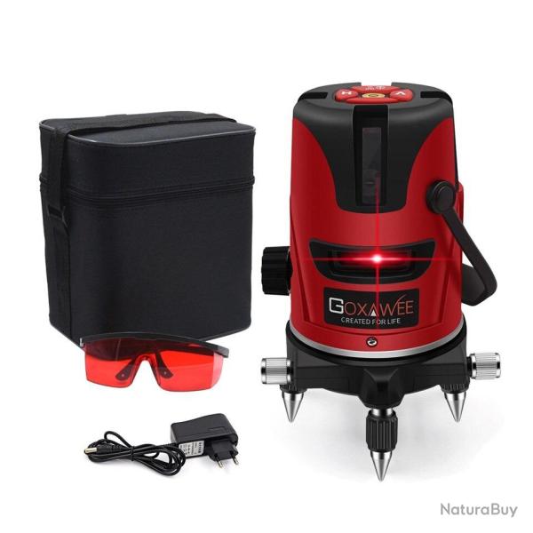 Niveau Laser Rotatif 360 Auto Nivelant 5 LIGNES 6 POINTS, Modele: KIT 3103