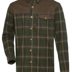 Chemise de chasse Taunus-DK (Couleur: Carreaux olive, Taille: M)