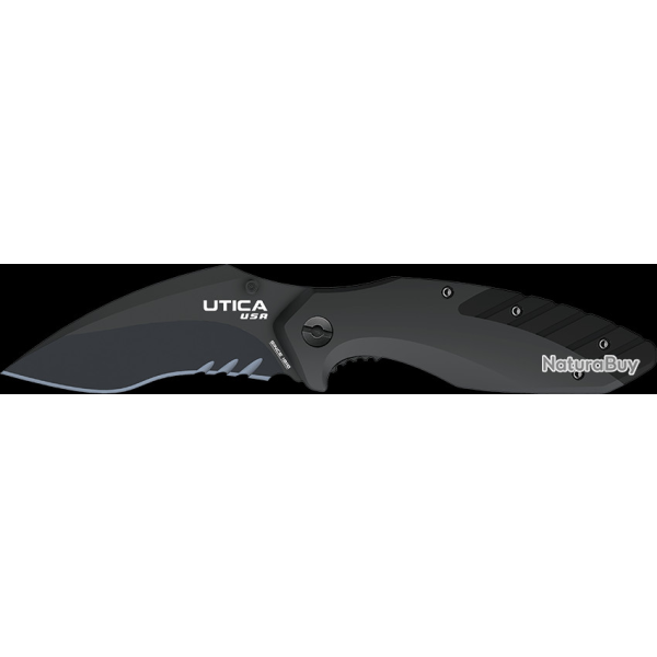Couteau Utica Dark Sky I Lame Acier 8Cr13MoV Manche Aluminium Clip UTK911219CP