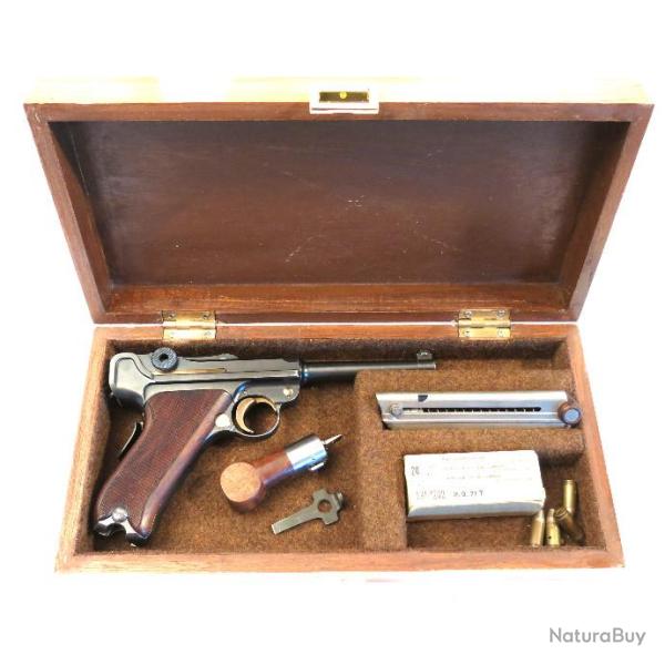 Boite de rangement et prsentation pistolet P08 Luger Suisse rf 1