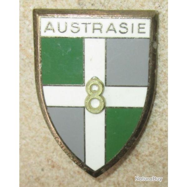 8� R�giment d'Infanterie, 8 en relief, avec devise, �pingle