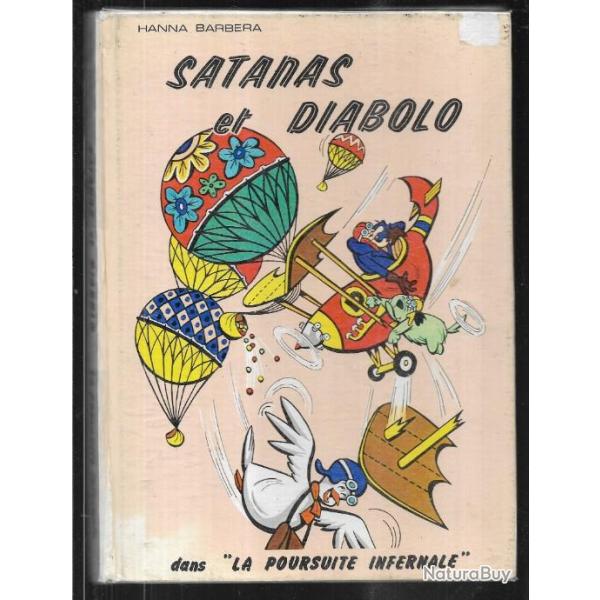 satanas et diabolo dans la poursuite infernale d'hanna barbera , texte dessins , tv vintage