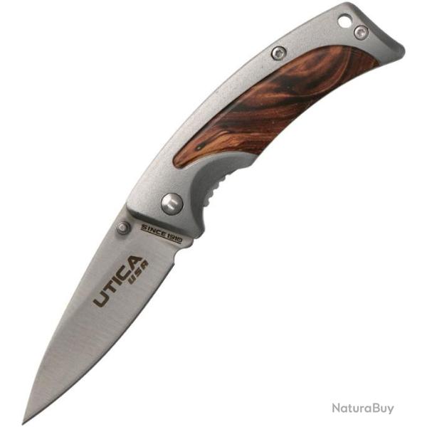 Couteau Utica Back Hill I Lame Acier 8Cr13MoV Manche Alu Linerlock Etui Nylon UTK911424CP