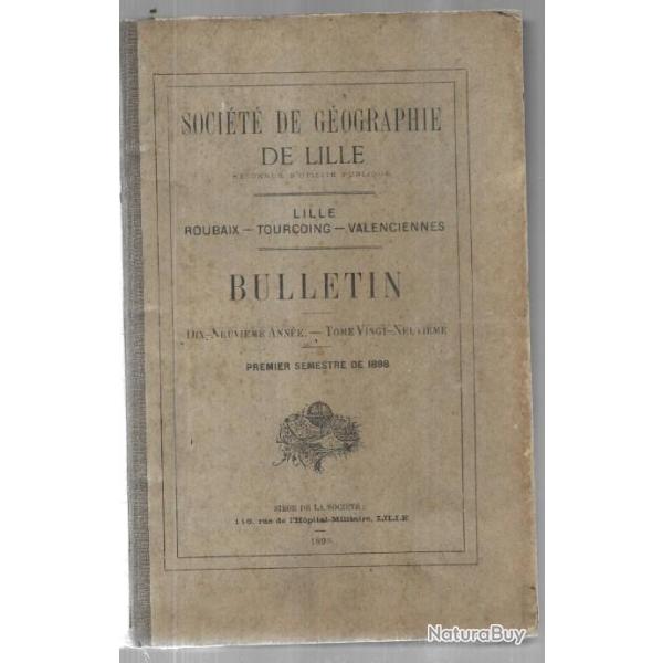 bulletin de la socit de gographie de lille roubaix tourcoing, 1898