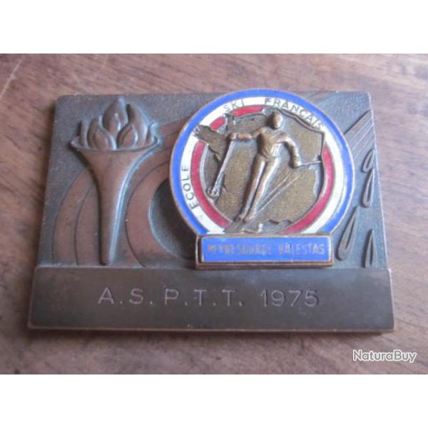 medaille email  / A S P T T  1975