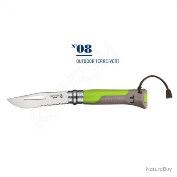 N�8 OUTDOOR MER-MONTAGNE OPINEL Terre Vert