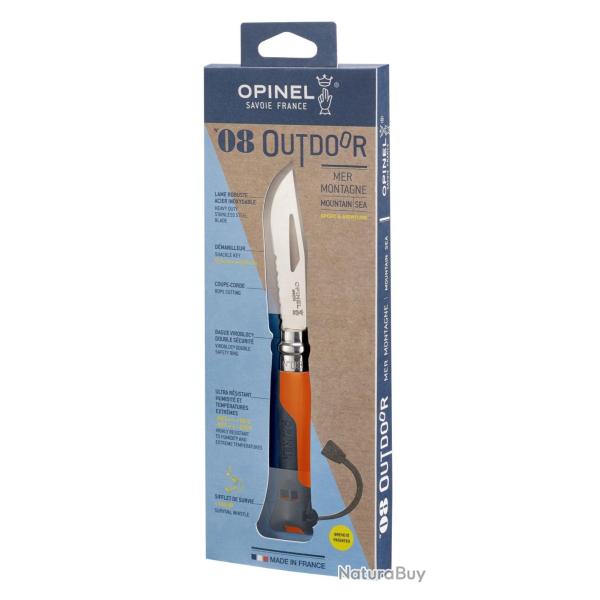 N�8 OUTDOOR MER-MONTAGNE OPINEL Orange