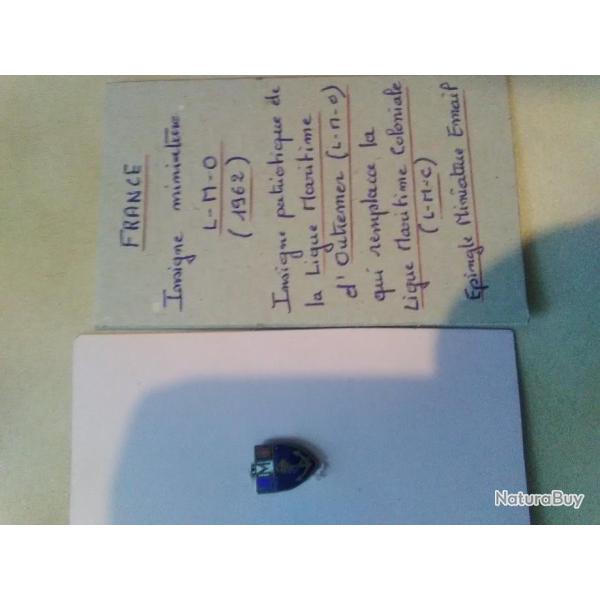 Insigne LMO Ligue Maritime D Outre Mer