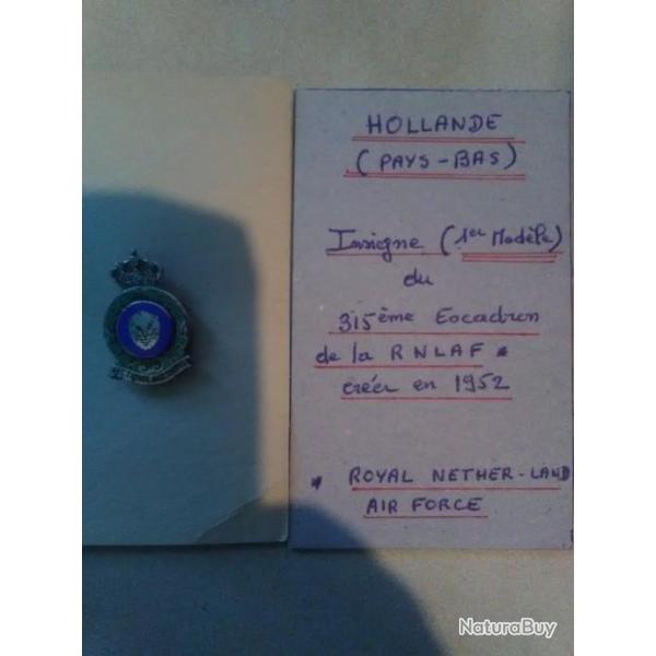 Insigne du 315 �me escadron RNLAF
