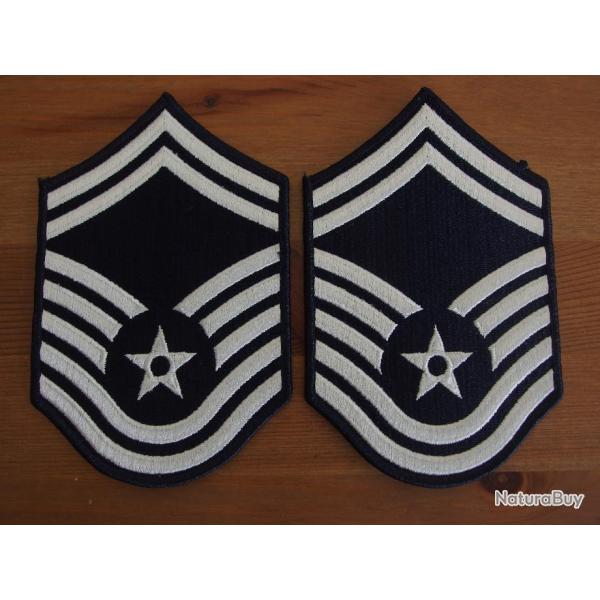 Paire d'�cussons anciens USAF Senior Master Sergeant