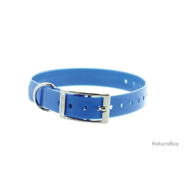 Collier polyur�thane largeur 19 mm bleu