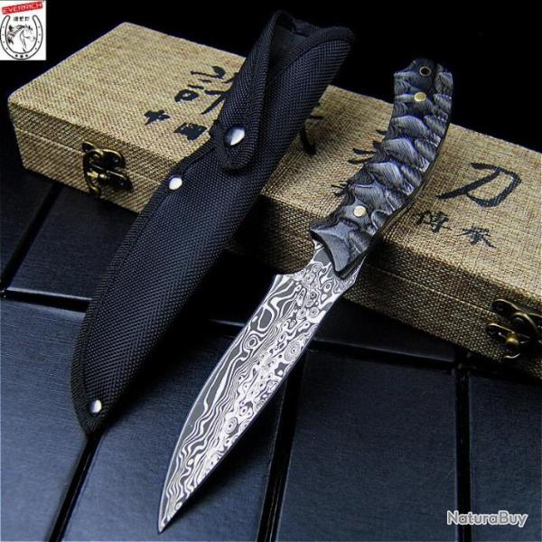 EVERRICH Couteau A LAME FIXE  23CM - LIVRAISON GRATUITE !!