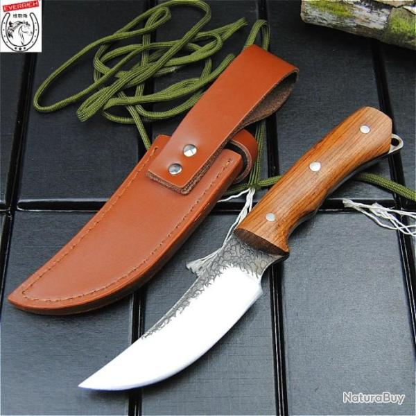 EVERRICH COUTEAU DROIT LAME DE CHASSE 24CM LIVRAISON GRATUITE !!