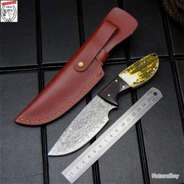 EVERRICH COUTEAU TACTIQUE DE CHASSE 20CM LIVRAISON GRATUITE !!