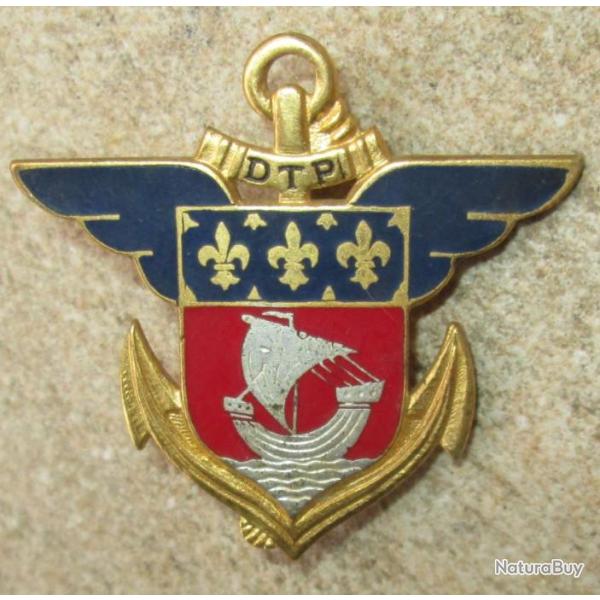 District de Transit de PARIS, dos guilloche dor� embouti